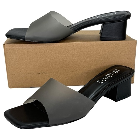 Journee Collection Shoes - Journee Collection Jaydin Smoke Vinyl Womens Heels Size 9M